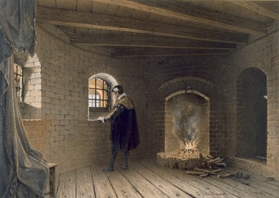 Gefängnis von Herzog John, Sohn von Gustav I., in Gripsholm, nach Eriks Absetzung, aus 